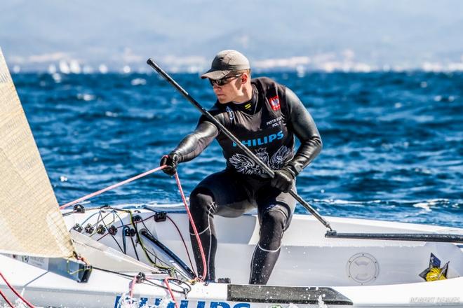 Piotr Kula – Back for a third Olympic campaign and is relaxed and sailing better and  than he has done for a very long time. - Sailing World Cup Hyères ©  Robert Deaves